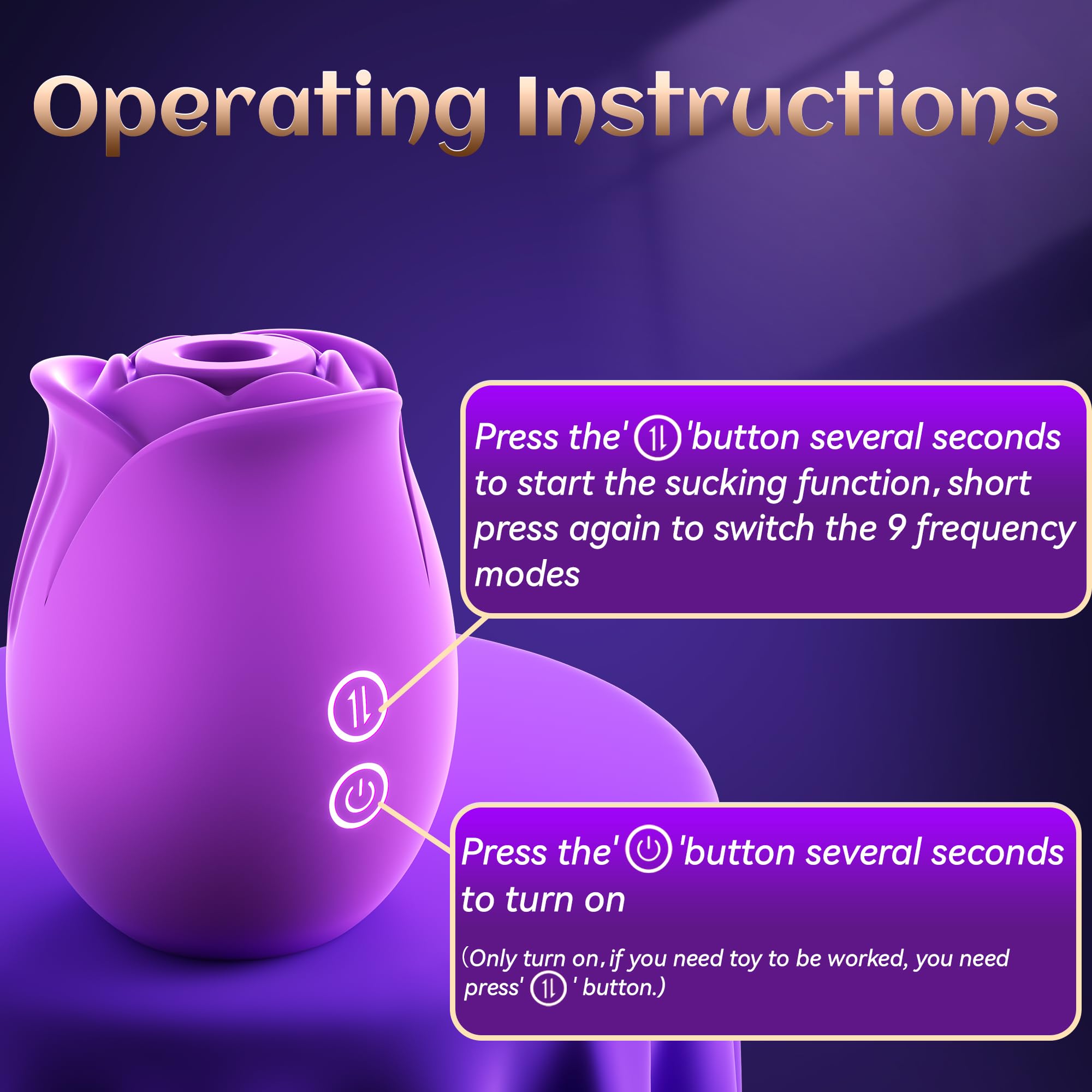 Rose Sex Toy Stimulator Sucking Vibrators for Women's Vibrators G Spot